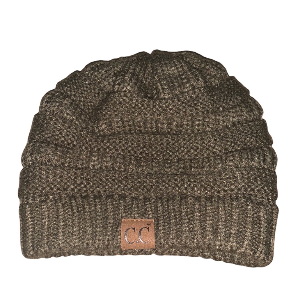 NWOT Women's CC Olive Green Beanie Hat